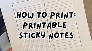 自制便签贴手把手教程｜how to print sticky notes｜便利贴手帐素材制作打印机妙用