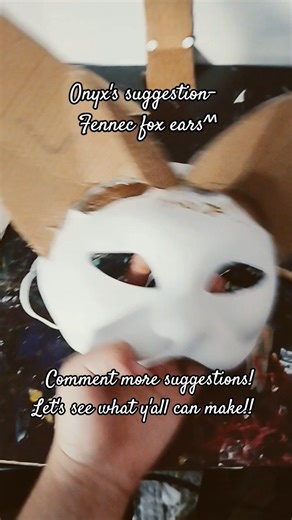 fennec Fox ears? check! #therian #furry #catmask #maskmaking