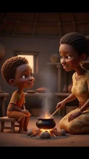 Mummy please teach me how to cook #africanstory #aishorts #animation