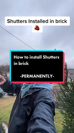 ##siding##justcalljust##howto##foryoupagehow install shutters in 🧱 1 and done