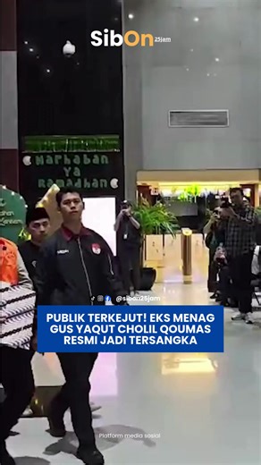 Mantan Menteri Agama RI, Yaqut Cholil Qoumas, resmi ditetapkan sebagai tersangka dalam kasus dugaan korupsi pengelolaan kuota haji oleh Komisi Pemberantasan Korupsi. Penetapan tersangka dilakukan setelah penyidik menemukan dugaan penyalahgunaan wewenang dalam pengaturan kuota haji Indonesia pada periode sebelumnya. Yaqut kemudian menjalani pemeriksaan dan ditahan untuk proses hukum lebih lanjut. Kasus ini masih terus dikembangkan oleh KPK untuk mengungkap pihak lain yang diduga terlibat dalam pe