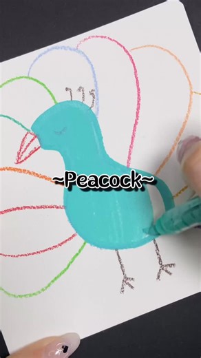 Laconile Art on Instagram: "Each plume is a breathtaking stroke from nature’s hand.🦚 #laconile #acrylicmarkers #satisfying #coloring #peacock"