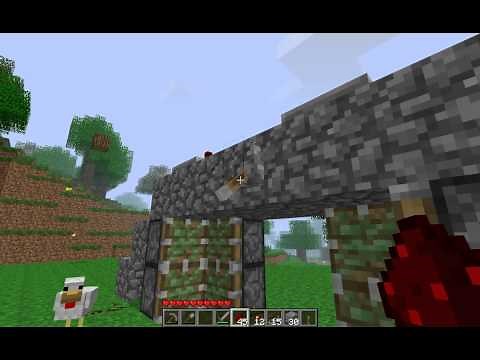 Minecraft How to Build Hidden Piston Door