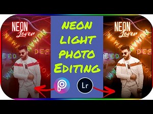 How to create Neon Light Effect image editing in PicsArt | PicsArt photo Editing tutorial |