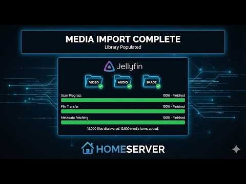 HOMESERVER Jellyfin Setup: Server Config & Media Library
