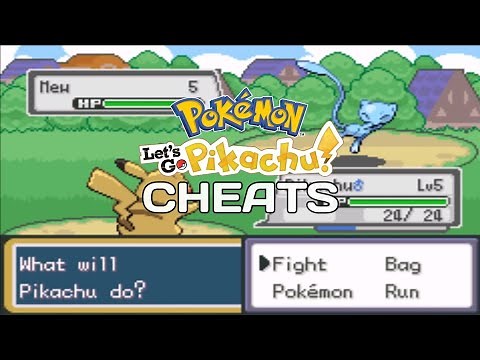 POKEMON LET'S GO PIKACHU/EEVEE CHEATS GBA(RARE CANDY,MASTER BALL,CATCH TRAINER'S POKEMON,AND MORE)