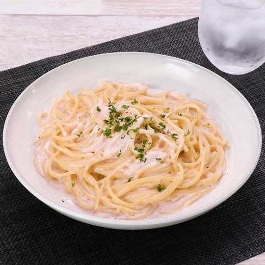フライパン一つで簡単！ たらこクリームパスタのレシピ動画・作り方 | デリッシュキッチン