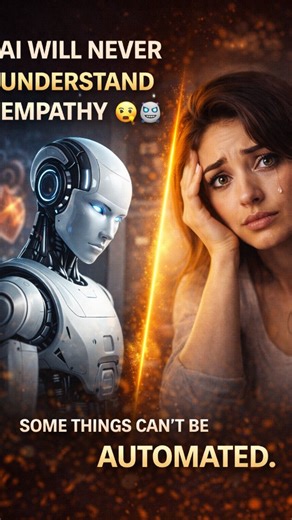 autonomiq.lab on Instagram: "THE PART OF AI WE DON’T TALK ABOUT ENOUGH 🤖 AI is fast. AI is smart. AI is efficient. But AI doesn’t care. It doesn’t feel loss. It doesn’t understand fear. It doesn’t know what it means to be human. AI can simulate empathy — but it can’t experience it ❤️‍🩹 That’s why humans still matter. Not for speed. Not for output. But for judgment, context, and compassion 🧠 The future isn’t humans vs AI. It’s humans who lead with empathy 🤍 and use AI as a tool. Some things c