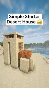 Did you get spawned in Desert? Here's how to build a simple House #minecraft