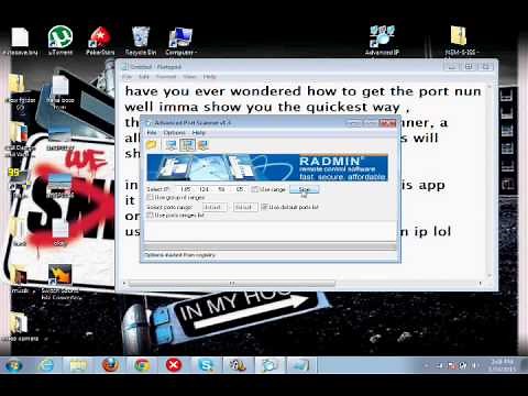 how to find open ports with a ip address,
