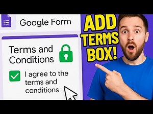 HOW TO ADD TERMS AND CONDITIONS IN GOOGLE FORM