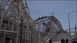 WATCH - the riders had to get down on foot after the roller coaster got stuck. http://8.wfla.com/1GEVtJb | WFLA News Channel 8