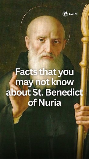 Happy Feast of Saint Benedict of Nursia! As the 'Father of Western Monasticism,' he left a lasting legacy in Europe and beyond. Let us remember his teachings of love for Christ and seek his intercession to keep Christ at the heart of our lives. | EWTN Vatican