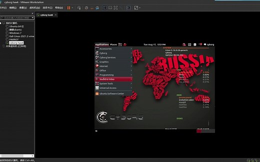 CYBORG HAWK LINUX 操作系统测试 CYBORG HAWK LINUX OS TEST