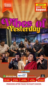 “Vibes of Yesterday” – A Musical Tribute to the 70s, 80s & 90s Presented by NKAR Travels & Tours in celebration of its 45th anniversary ️ 30th August 2025 ⏱️ 6:30 PM BMICH Main Hall Grab your tickets today – don’t miss this unforgettable night of music! | Times Online Sri Lanka | Facebook