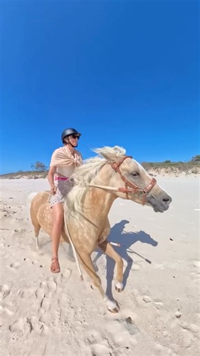 Myhorsewillow on Instagram: "We are still very much figuring out our canter together and haven’t done too much yet but had a fun little bareback canter at the beach with our friend @sophsta_buggsy not too long ago! Oakley also had a cheeky little moment 😂🤣 I only recently realised that I don’t post too much riding Oakley content because I’m more focused on our rides than taking any content so here’s proof that I do ride him 😂 2026 will be all about getting him out more and more! ✨"
