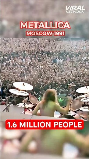 1.6 Million People Defied Everything That Day #Metallica #History