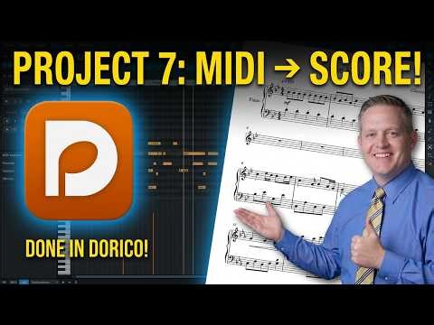 Dorico Project 7 -Producing a Score from Midi File Import