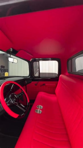 46K views · 2K reactions | 56 F100 clean custom look with black double stitching Custom bench seat Custom doors Custom kick panels with 6.5 speaker inserts Custom design headliner Sunvisors Steering wheel wrap @topfans #viralpost2025シ #fypageシ #Dash #search #upholstery #trucks #viral #viralpost | Upholstery Garage | Facebook