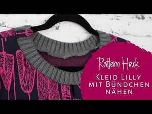 Lilly mit Bündchen - Halsbündchen einfach nähen