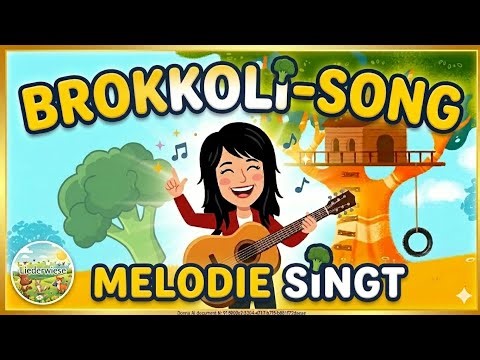 ​Der Brokkoli-Song 🥦 Melodie singt | Lustiges Kinderlied über gesundes Essen 