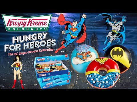 Krispy Kreme NEW DC Super Heroes Collection Doughnuts Review