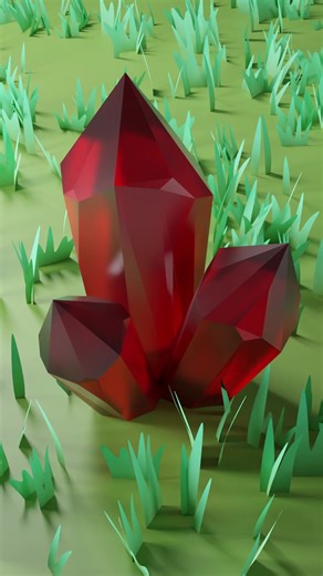 Let’s texture a Crystal! #3d #3dart #blender #learnblender #blendertutorial #lowpoly