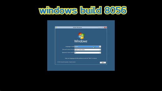 windows 8的测试版 windows build 8056