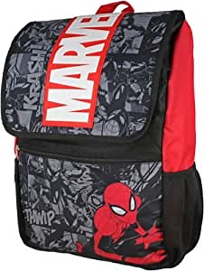 Marvel Spiderman Backpack Front Flap Compartment Travel Laptop Backpack With 3D Molded Marvel Logo