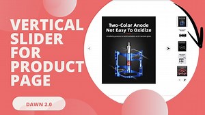 Vertical Product Image Slider for Shopify Dawn Theme with Zoom Hover