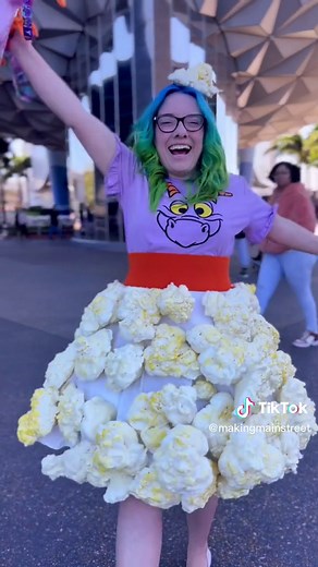 Creative Figment Popcorn Bucket Costume at Epcot