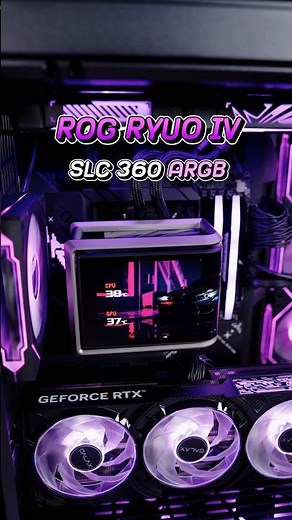 Testing the ASUS ROG RYUO IV SLC 360 ARGB water cooling system.