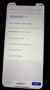 What is Entropy in a Decision Tree?Provide a concise explanat... | Filo