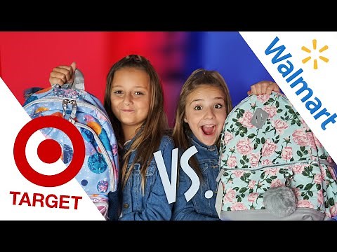 BACK TO SCHOOL HAUL/GIVEAWAY (Target vs Walmart) | Piper Rockelle