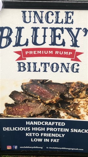 🌸 What a weekend! 🌸 To everyone who came by our Uncle Bluey’s Biltong stall at the Jacaranda Festival — THANK YOU! You brought the sunshine even a splash of rain but most importantly the smiles, and the serious appetite. We were nearly cleaned out! We loved meeting new faces, sharing stories, and watching first-timers fall in love with biltong. Welcome to the fold, you glorious snackers — you’re officially part of the Uncle Bluey’s crew now. Here’s to purple blooms, bold flavours, and the kind