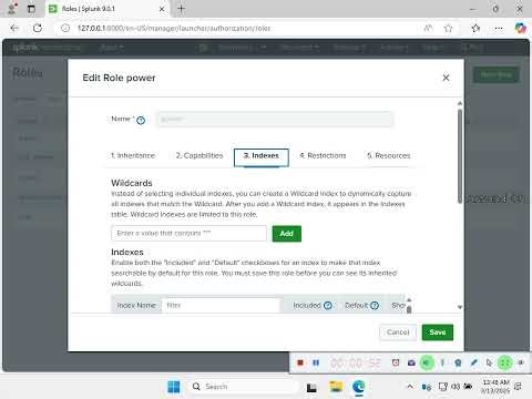 Lesson 159 how to verify power user role in splunk enterprise