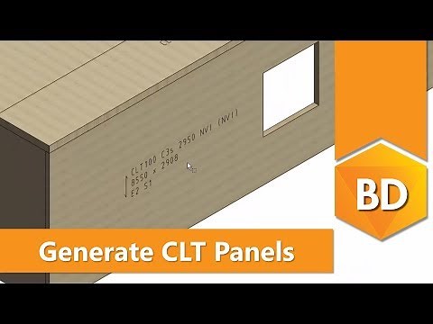 Generate CLT panels and drawings [Vertex BD for Cross-Laminated Timber]