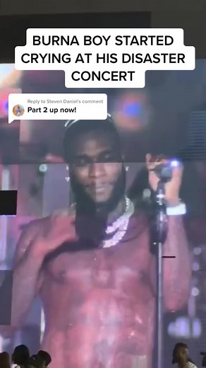 Burna Boy's Emotional Moment at His Concert | Part 2