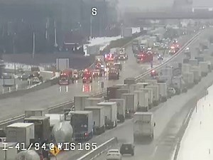 Multi-Car Pileup Halts Northbound Interstate 94 Near Wisconsin Border