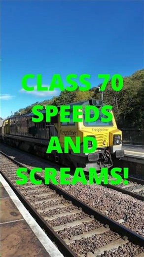 CLASS 70 SPEEDS AND SCREAMS!#train #railway #trains #rail