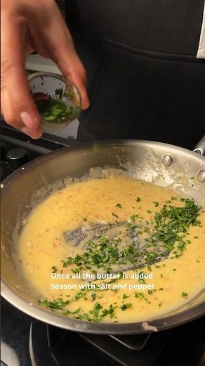 I made a Sauce using Butter! 😮 | French Lemon Beurre Blanc Recipe
