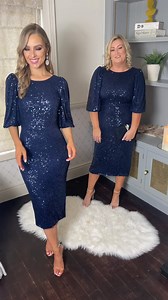 5.2K views · 91 reactions | NEW - Navy Sequin Puff Sleeve Dress €109 ✨ https://www.rubyrouge.ie/collections/autumn-winter-21/products/navy-sequin-puff-sleeve-dress | Ruby Rouge Boutique | Facebook