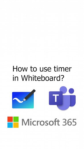 How to use timer in Whiteboard? #microsoft #microsofteducation #teams #whiteboard