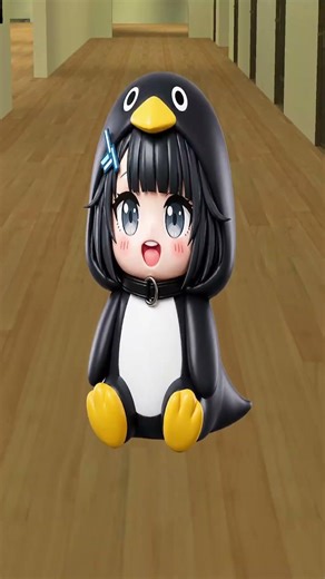 GuguGaga Penguin Run Away From Me! #kpopdemonhunters