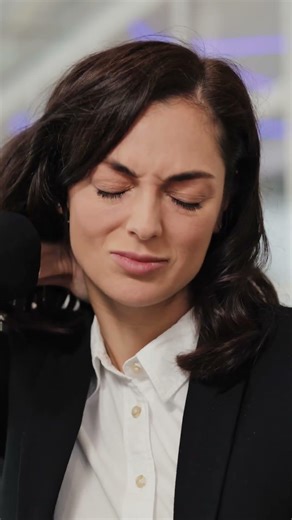 Wearing a neck brace