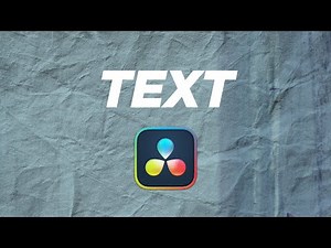 How to Add Text in DaVinci Resolve