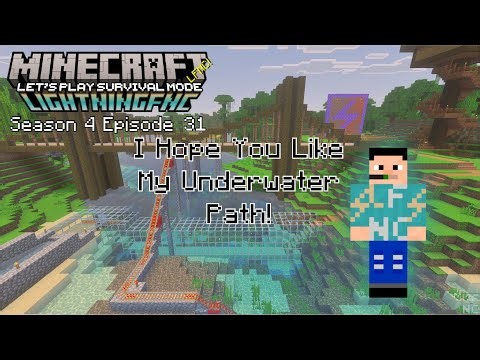 (I Hope You Like My Underwater Path!) On Minecraft Let's Play Survival Mode Season 4 Episode 31