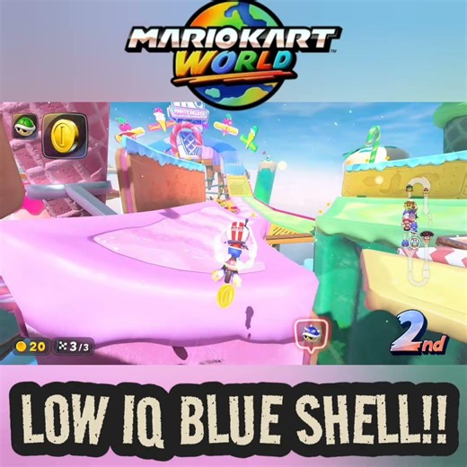 THE BLUE SHELL MADE ERRORS (Mario Kart World) #nintendoswitch2 #mariokart #nintendo #mk