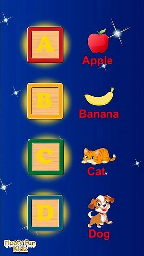 🍎 ABC Words Song (A-H) | Alphabet & Phonics