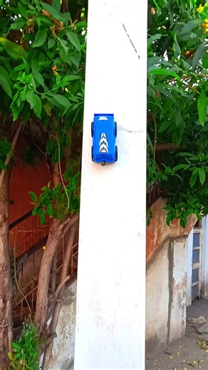 blue remote control small wala car racing test